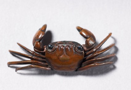 Ojime in the form of a crabtop