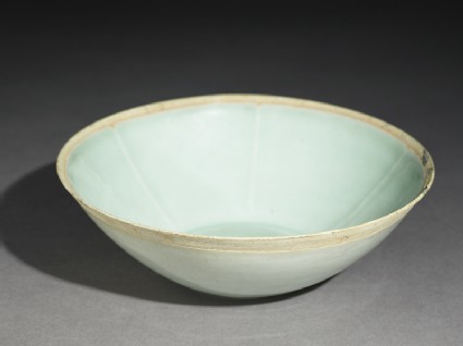 White ware bowl with fishoblique