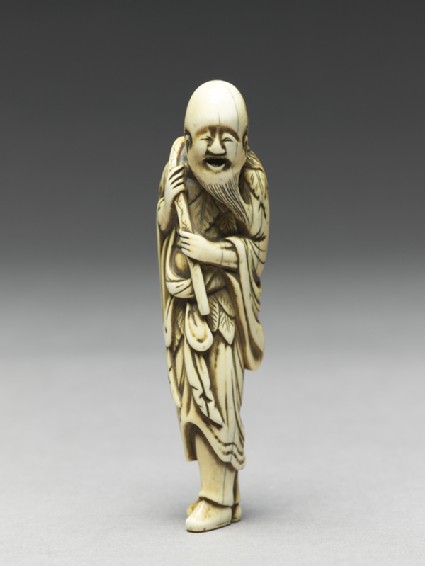 Netsuke in the form of Sennin, a Daoist immortalside