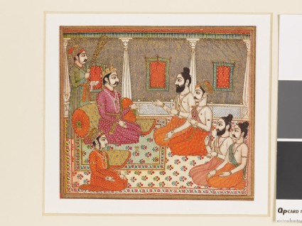 Prince with holy men or Brahminsfront