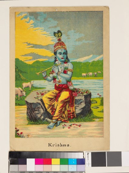 Krishna playing his flutefront