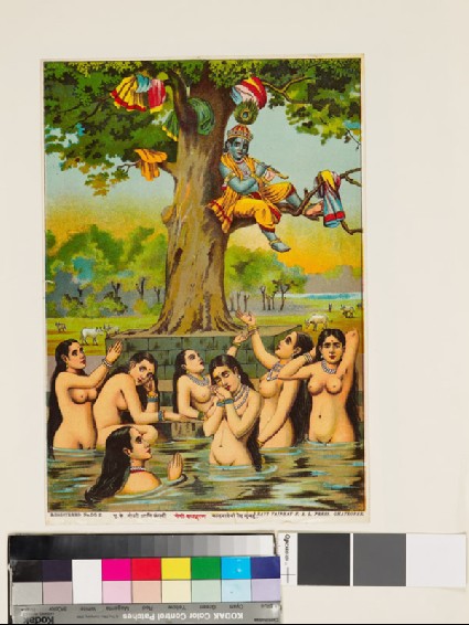 Krishna stealing the gopis' clothesfront