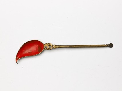 Spoon with leaf-shaped bowl, from a qalamdan, or pen boxfront