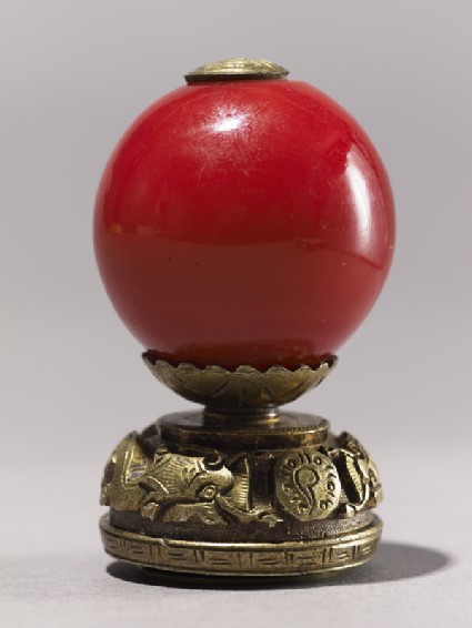Finial from the hat of a mandarinside
