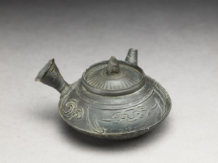 Teapot used for the Chinese tea ceremonyoblique