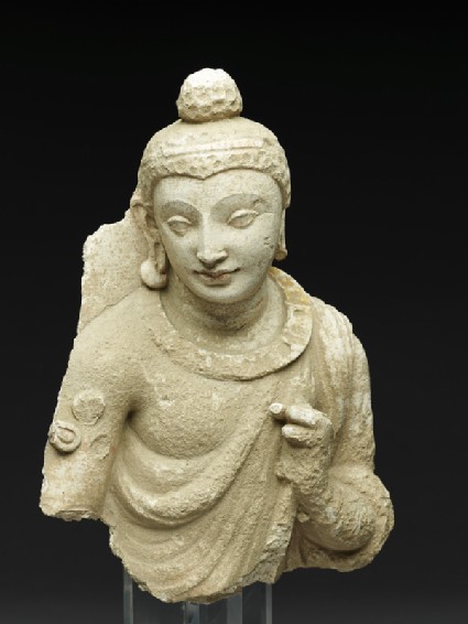 Figure of the Buddha or an attendantside