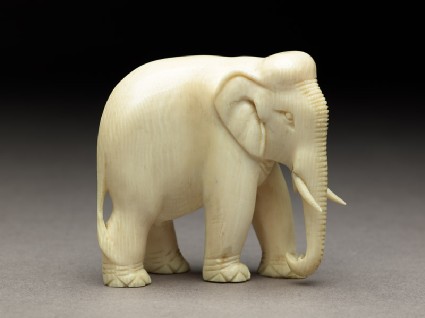 Figure of an adult elephantside