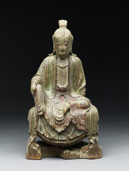 Seated figure of a bodhisattvafront