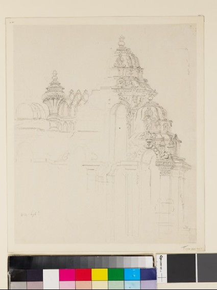 Drawing of part of a templefront