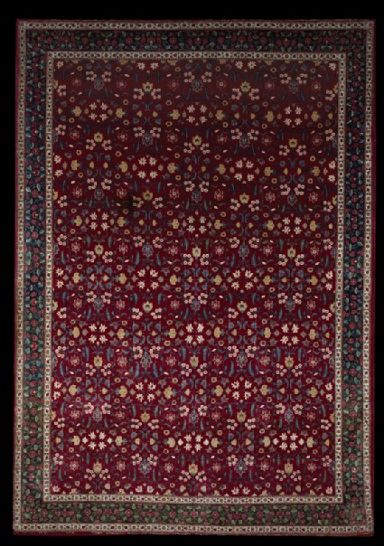Mughal carpet with floral patternfront