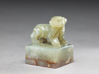 Jade seal surmounted by a Chimeraoblique