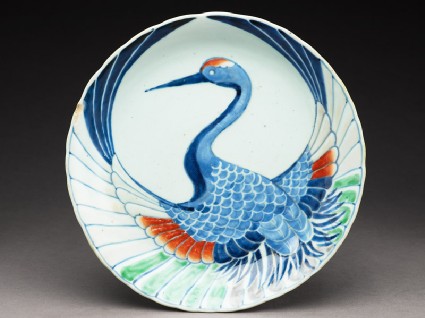 Plate depicting a crane with extended wingstop