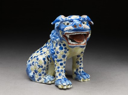 Figure of a shishi, or lion dogside