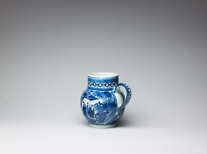 Tankard with grouped figures in a landscapeoblique