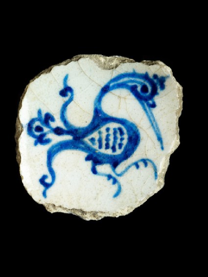 Base fragment of a bowl with birdtop