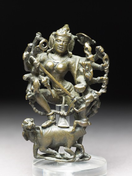 Figure of Durga slaying the Buffalo-demonfront