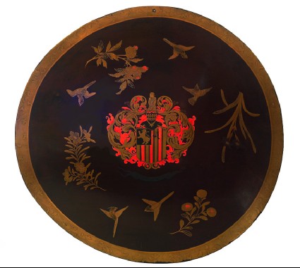 Shield with the armorial bearings of Constantijn Ranstfront