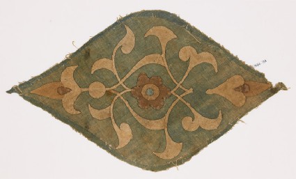 Textile fragment with medallionfront