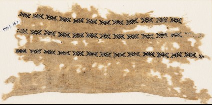 Textile fragment with X-shapesfront