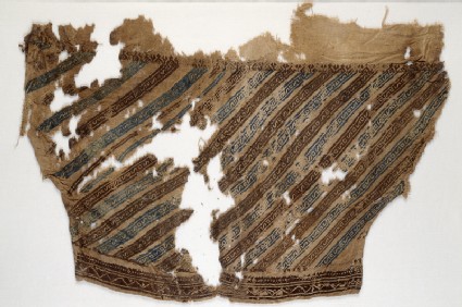 Textile fragment from a trouser legfront