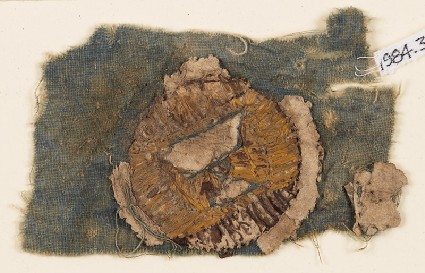 Textile fragment with blazonfront
