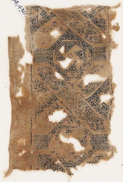 Textile fragment with band of interlacefront