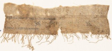 Textile fragment, possibly from a turban clothfront