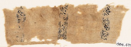 Textile fragment with three bands of lozengesfront