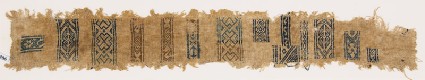 Sampler fragment with diamond-shapes, crosses, and S-shapesfront