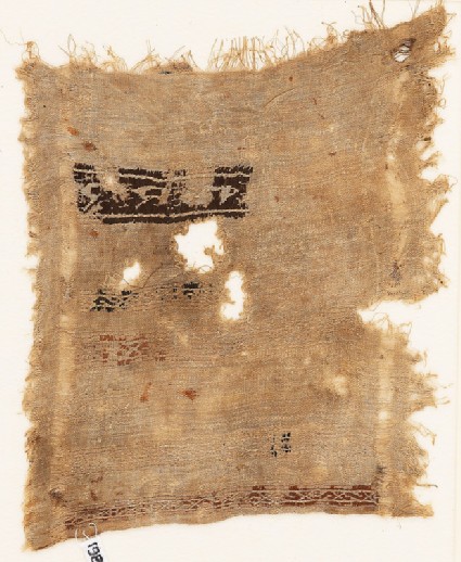 Sampler fragment with bands containing S-shapesfront