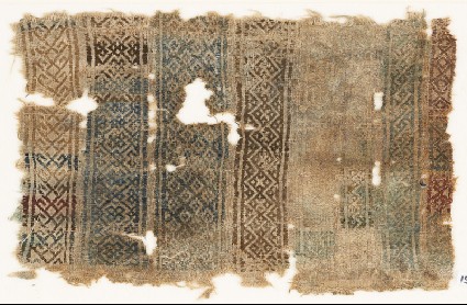 Sampler fragment with diamond-shapes and chevronsfront