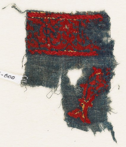 Textile fragment with fishfront