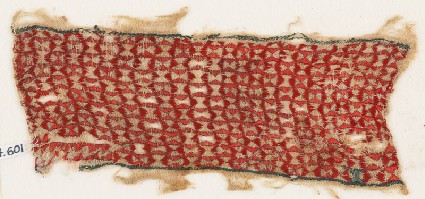 Textile fragment with linked pinwheelsfront