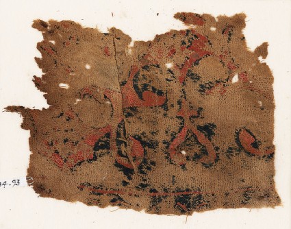 Textile fragment with arabesquefront