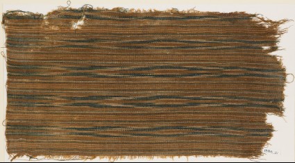 Textile fragment with stripesfront