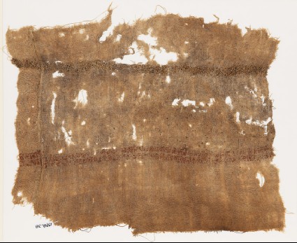 Textile fragment with band of inscriptionfront