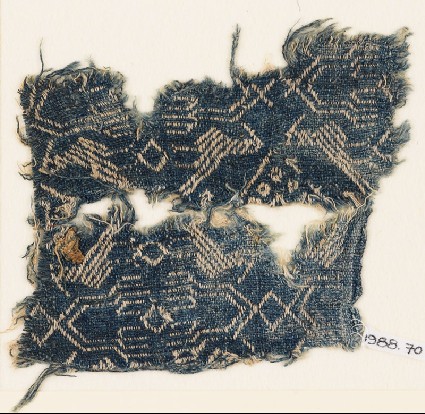 Textile fragment with birds and 'hand of Fatima'front