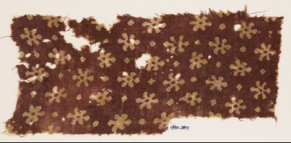 Textile fragment with rosettesfront