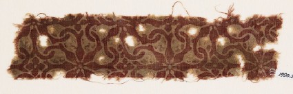 Textile fragment with interlocking spiralsfront