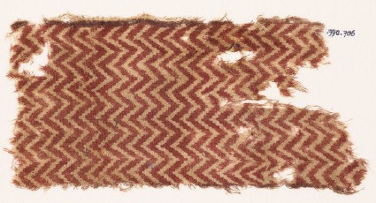 Textile fragment with chevronsfront