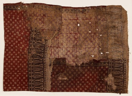 Textile fragment with starsfront