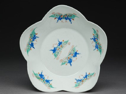 Lobed bowl with butterfliestop