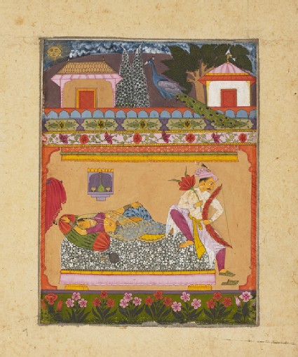 Lovers at dawn, illustrating the musical mode Raga Vibhasafront