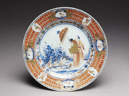 Plate with ‘Parasol Lady’ designtop