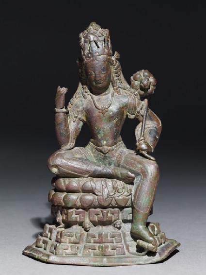 Seated figure of Padmapanifront