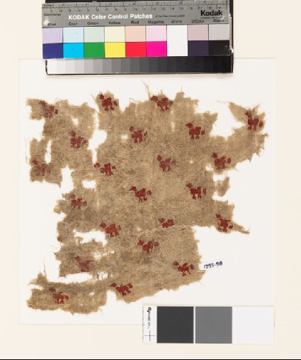 Textile fragment with small birdsfront