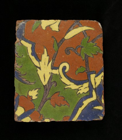 Glazed tile from the tomb of Madin Sahibfront