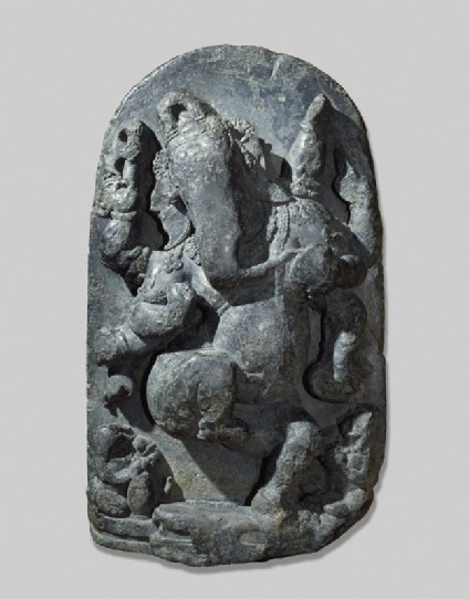Stele with dancing Ganeshafront