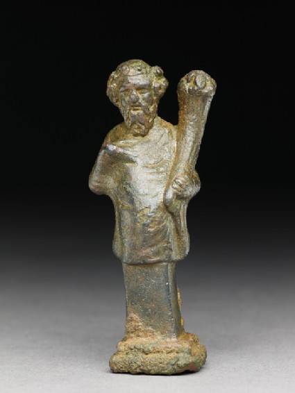 Hip herm of Silenus or a satyr holding a cornucopiafront