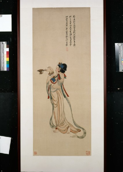 Attendant goddess from Mogao Cavesfront